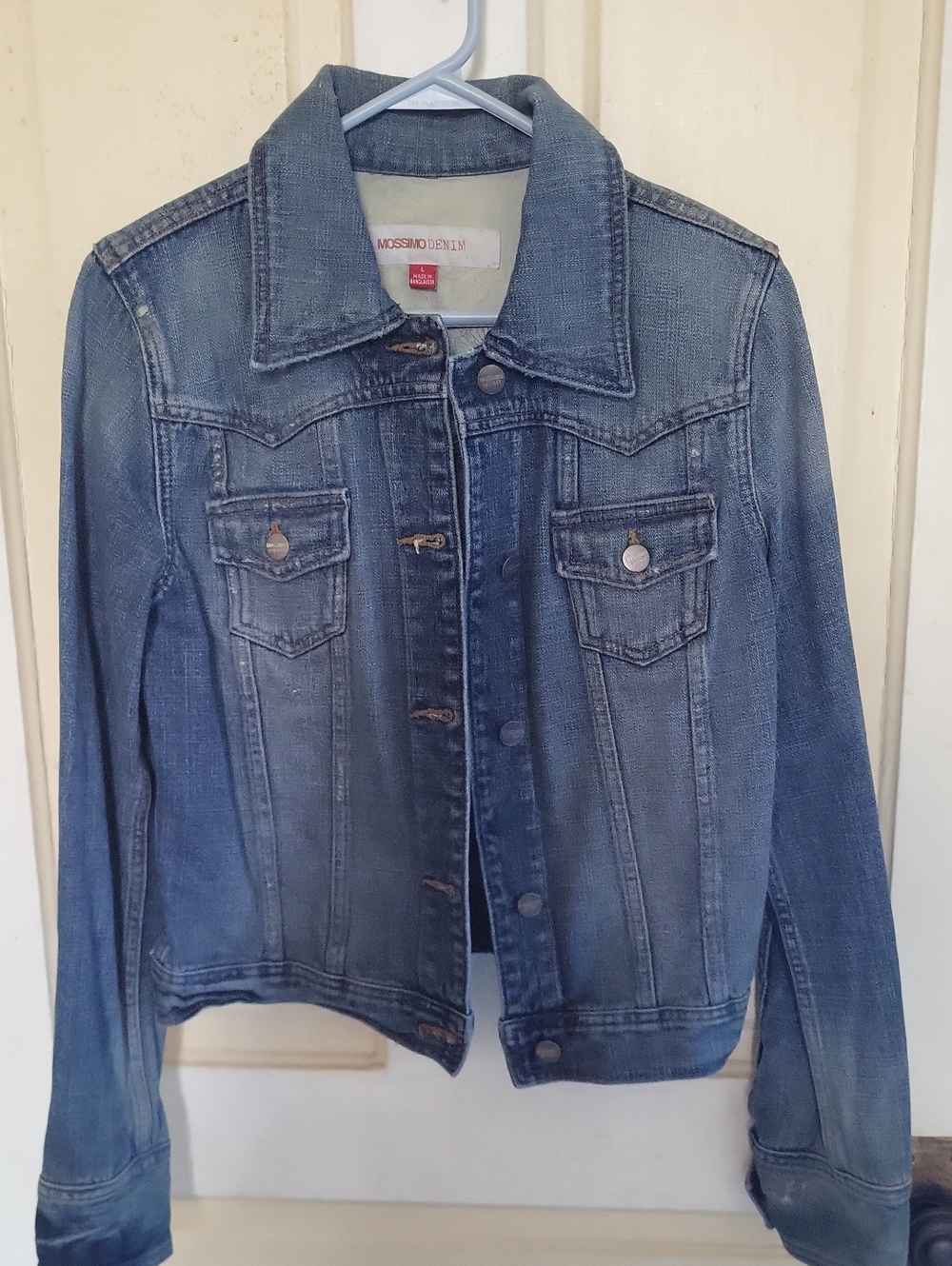 Mossimo Supply Co. Distressed Blue Denim Jacket